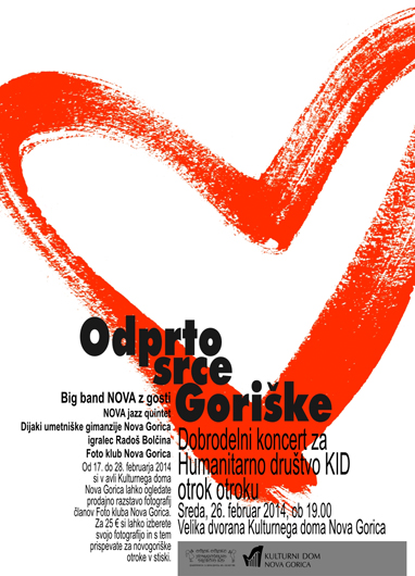 Odprto srce Goriške - vabilo